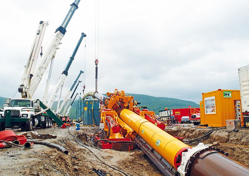 Direct Pipe method at the Tioga County Extension Project nearby New York City, USA