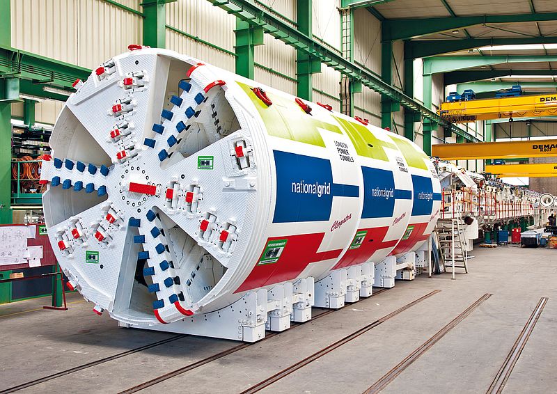 EPB machine for an protective power tunnel at the National Grid Project in London, Great Britain, EPB4000AH, Ø 4,700 mm